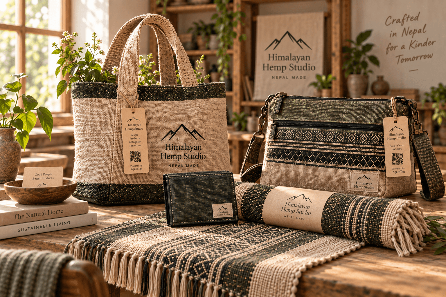 Himalayan Hemp Studio sample packaging