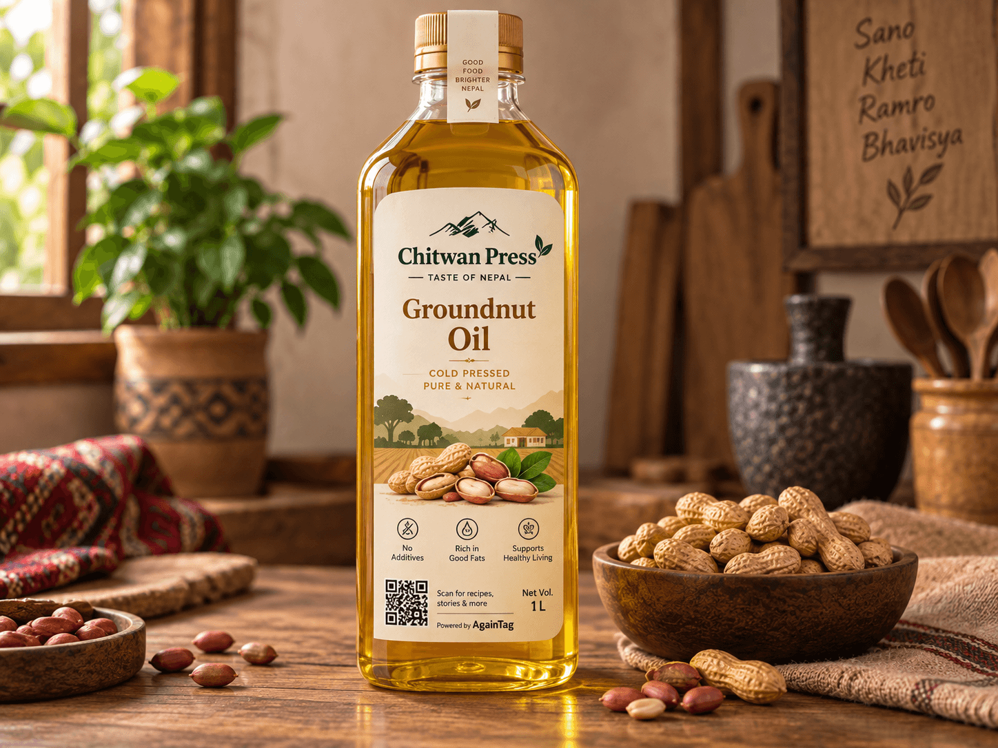 Badam ko Tel (Groundnut Oil)