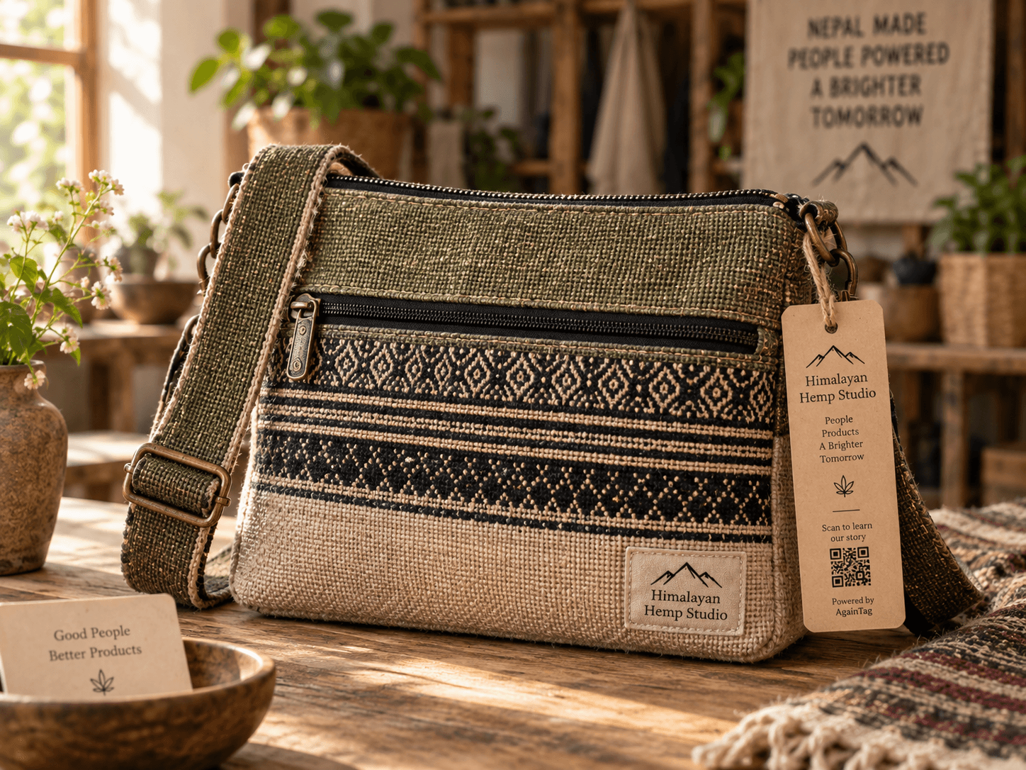 Hemp Shoulder Bag